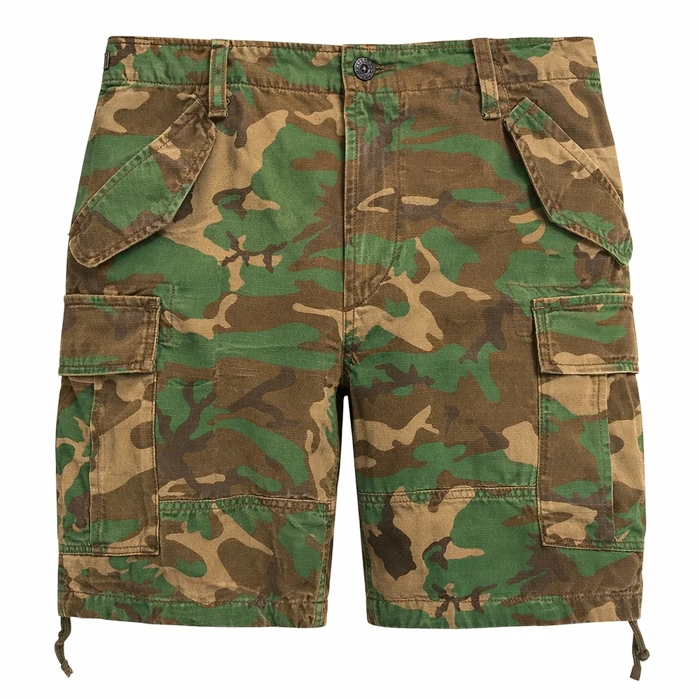 Polo Ralph Lauren Classic Fit Camouflage Cargo Shorts Men Military Camo Utility